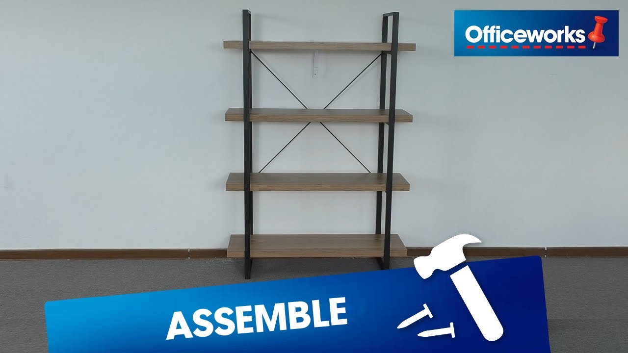 How to Assemble Kirby 4 Shelf Bookcase YouTube