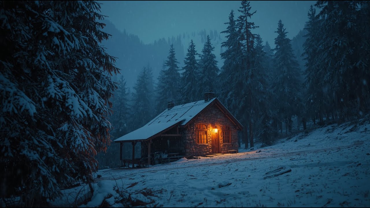 The Cabin in the Snow: A Cozy Winter Story | Learn English & Sleep
