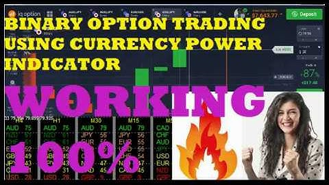 BINARY OPTION TRADING TRICK USING CURRENCY POWER MT4 INDICATOR 100% WORKING