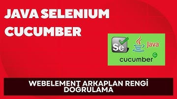 Java Selenium Cucumber Webelement Arkaplan Rengi Doğrulama Bacground Color Assertion
