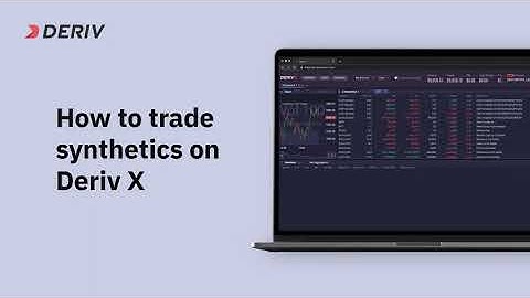 How To Trade Synthetic Indices on the  Deriv X platform