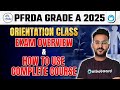 PFRDA Grade A 2025 | Exam Overview &amp; Approach | Orientation Class