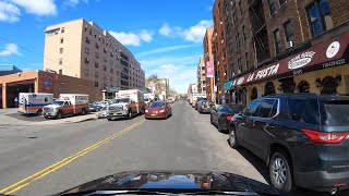 Driving by New York's Virus Epicenter Elmhurst Hospital on Four Different Days in April 2020