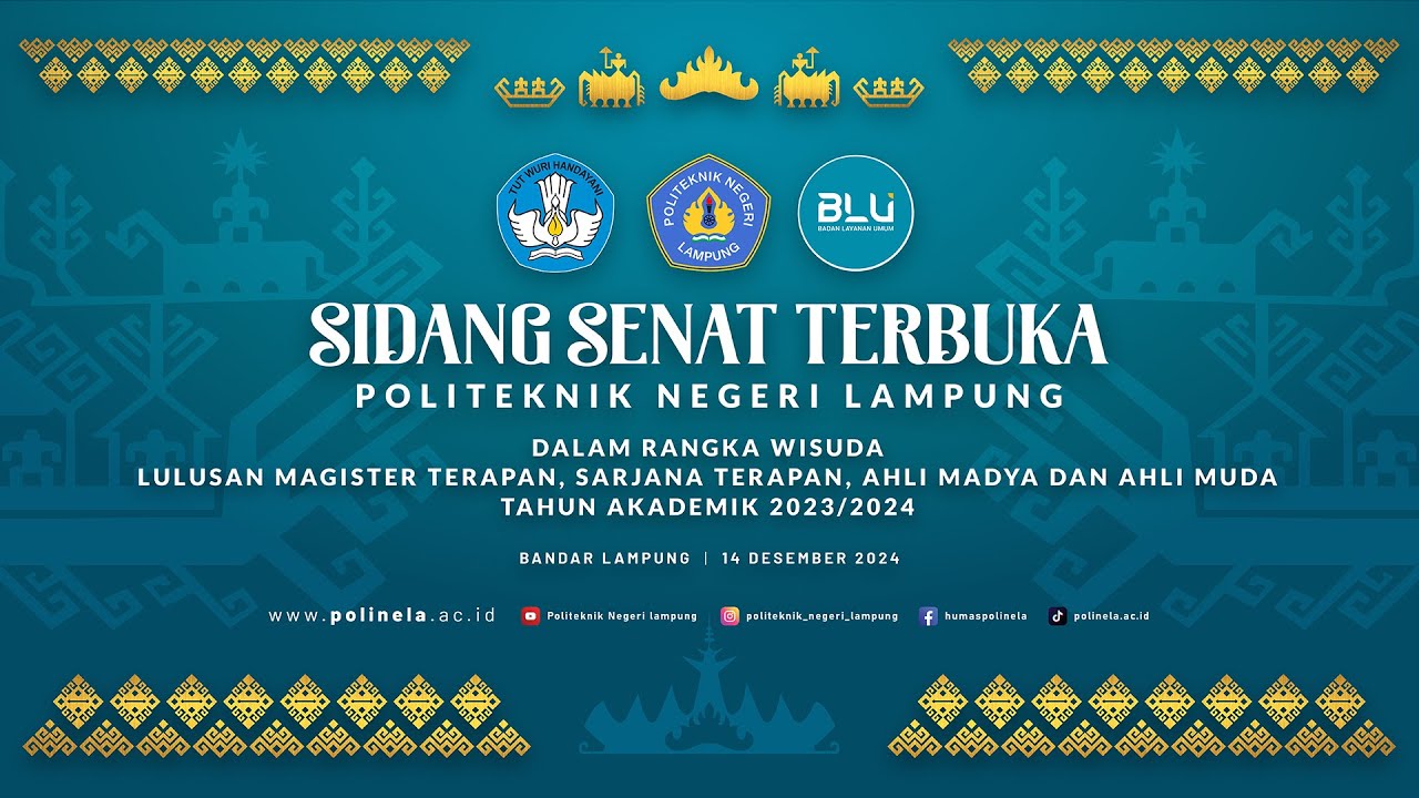 Wisuda Politeknik Negeri Lampung | 14 Desember 2024
