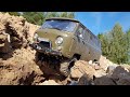 УАЗ Буханка в опасном каньоне! Offroad 4x4 на внедорожнике