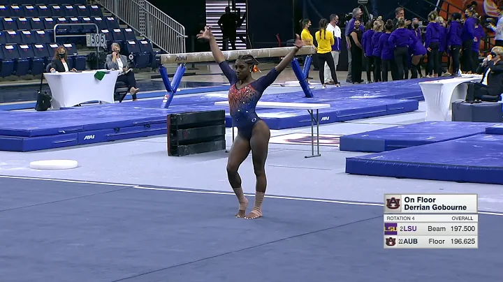 Derrian Gobourne's 9.975 on floor vs. LSU