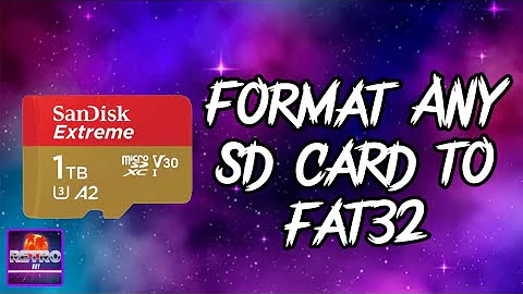 How to format ANY SD card to fat 32! 64gb, 128gb, 1TB ETC