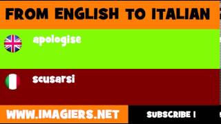 How to say apologise in Italian