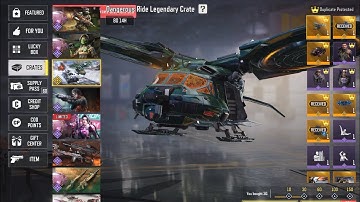 Codm Opening Dangerous Ride Legendary Crate Part 2 | Cod Mobile