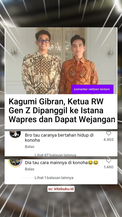 Ketua RW Gen Z Bertemu Gibran di Istana Wapres, Dapat Wejangan Inspiratif #gibran #ketuarw #viral