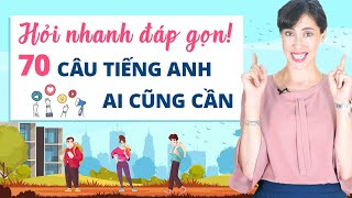 Luyện tập hỏi đáp tiếng Anh giao tiếp hằng ngày 70 câu cửa miệng của Tây: Học tiếng Anh Online