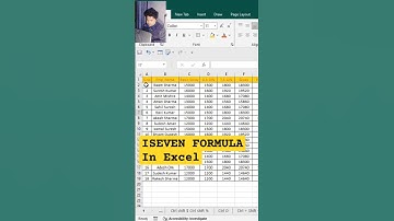 Let format Alternate Row in sec 😱 using ISeven formula. #shorts #excel