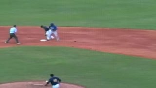 Las Vegas' Rosario hits his second double