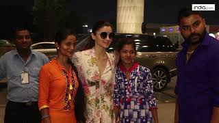 Baahubali Actor Prabhas, S. S. Rajamouli and Alia Bhatt Spotted at Mumbai Airport