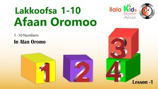 Lakkoofsa 1-10 Afaan Oromootiin, Numbers In Afaan Oromoo, Daaimman Buuura Barnootaaf, Afaan Oromoo