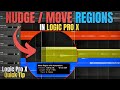 How To NUDGE AUDIO/REGIONS in Logic Pro X - Quick Tip