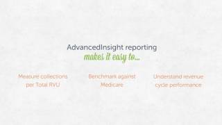Collections per Total RVU (the ultimate revenue cycle metric) with AdvancedInsight™