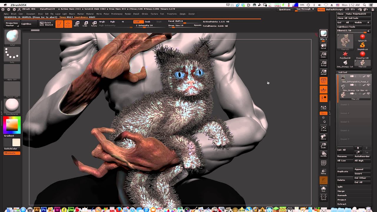 Zbrush Twisted Horror Sculpt 5