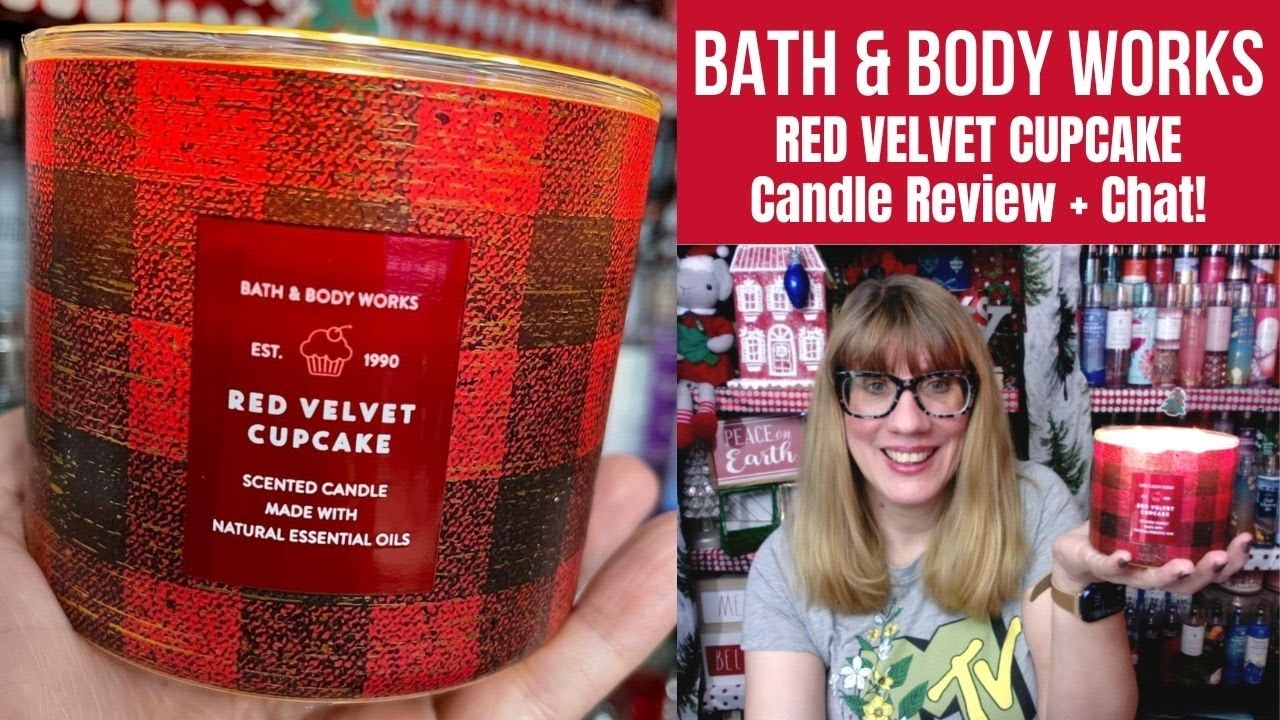 Bath & Body Works RED VELVET CUPCAKE Candle Review + Chat! YouTube