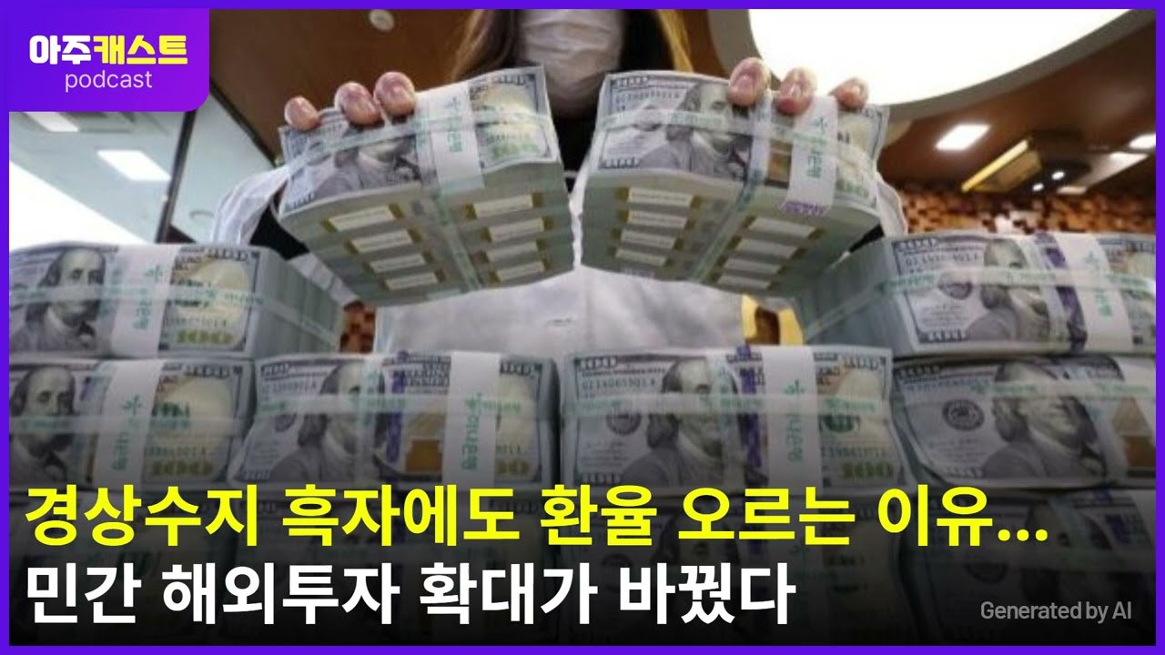 경상수지 흑자에도 환율 오르는 이유…민간 해외투자 확대가 바꿨다