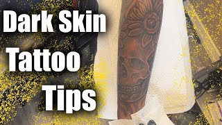 Tattooing dark skin  techniques