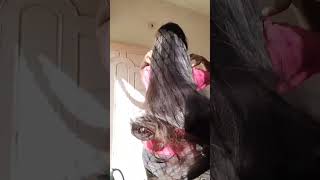 Opening Up My Hair Bun On Terrace