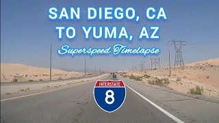 San Diego, CA to Yuma, AZ | 10× Timelapse | Interstate 8 East by Southwest Road Trips 945 views 5 months ago 16 minutes