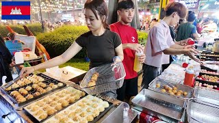 🍜 Best Street Food Market Tour in Phnom Penh City 2025 | Cambodia Food Tour 🇰🇭