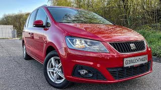 Осмотр Seat Alhambra Style на коричневой коже и электро дверям с двигателем на 170 Л.С из Германии