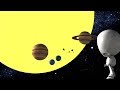 Size of the planets  solar system planets for kids  ivir kids tv