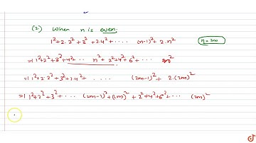 The sum of the first n terms of the series `1^2+2.2^2+3^2+2.4^2+5^2+2.6^2+...` is