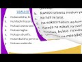 FORM 3 KISWAHILI LESSON 27 FASIHI SIMULIZI