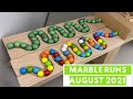 Marble ASMR | Marble Run RACE ASMR Compilation August 2021