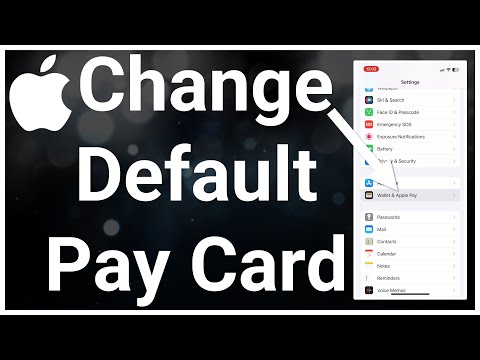 How To Change Default Card In Apple Pay