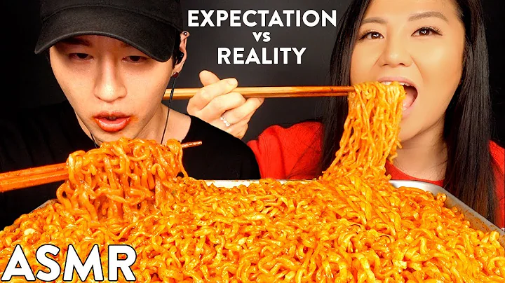 EXPECTATIONS vs REALITY with HYUNEE EATS | NUCLEAR FIRE NOODLE MUKBANG