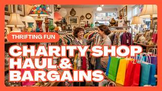 Thrifting in the UK – Charity Shop Haul & Bargains
