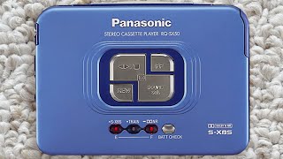 PANASONIC RQ SX50 Walkman Cassette Player, RARE BLUE ! Working : )