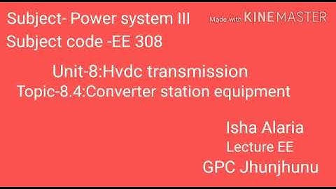 EE-308: Converter station equipment