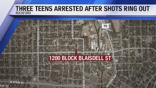 Three teens arrested after police investigate shooting in Rockford