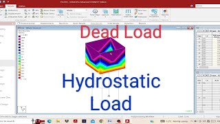How to apply loads in Water tank in Staad Pro [Staad Pro Advance connect Edition Tutorial-17]
