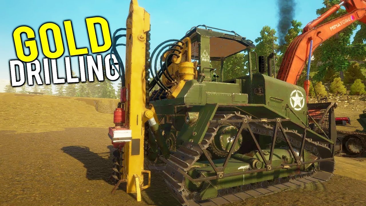 DRILLING FOR DEEP GOLD POCKETS WITH THE NEW DRILL MACHINE! Gold Rush