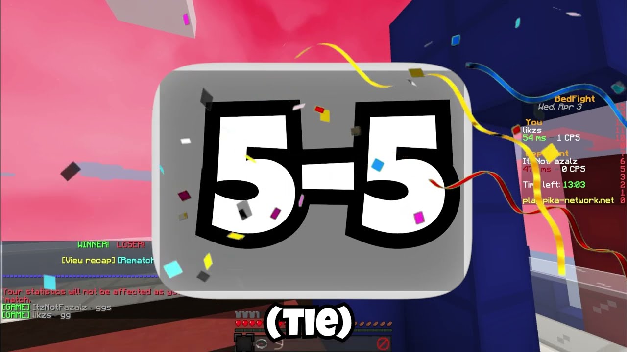 I challenged crack Dewier in Ranked Bedwars