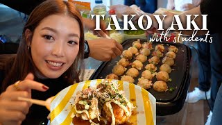 How to Make Takoyaki 🐙 A Cultural Event with Students in San Francisco!🇯🇵