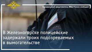 Ирина Волк: В Железногорске Полицейские Задержали Троих Подозреваемых В Вымогательстве