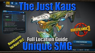 Borderlands 3 | The Just Kaus | Unique SMG | Full Location Guide | Handsome Jackpot DLC screenshot 5