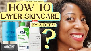 How To Layer Skincare Products Brown Skin Derm