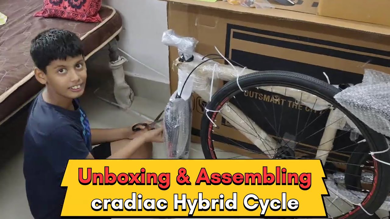 Best Hybrid cycle 2025 | Cradiac Discover pro Unboxing, review and assembling | 700c tyres cycle