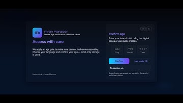 Age Verification Popup using HTML, CSS & JavaScript | Responsive Website Popup Design Tutorial