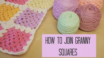 CROCHET: How to join granny squares for beginners | Bella Coco