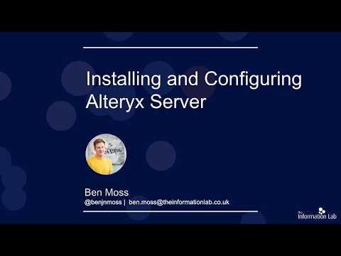 Installing and Configuring Alteryx Server